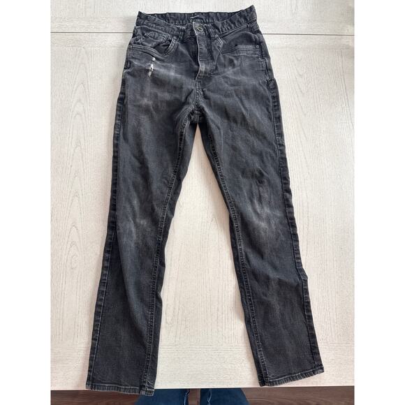Black Diamond Black Dark Denim Jeans 30 x 30 Distressed - Picture 1 of 5